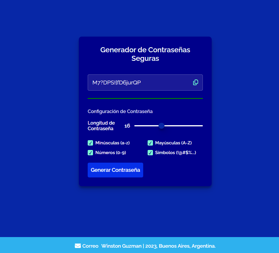 Imagen del proyecto Generador de Contraseña